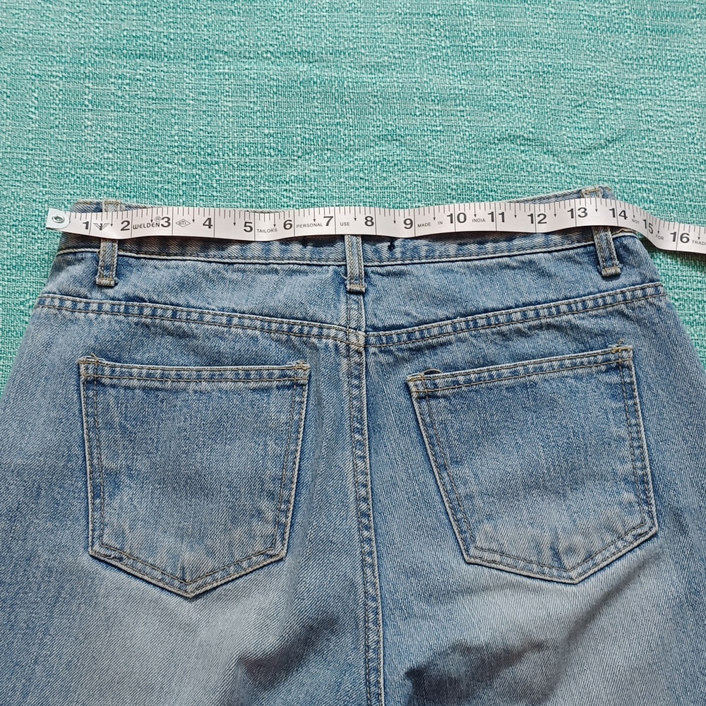Monster's Women's Light Blue flared straight leg Jeans Waist upto 30 - Picture 9 of 11